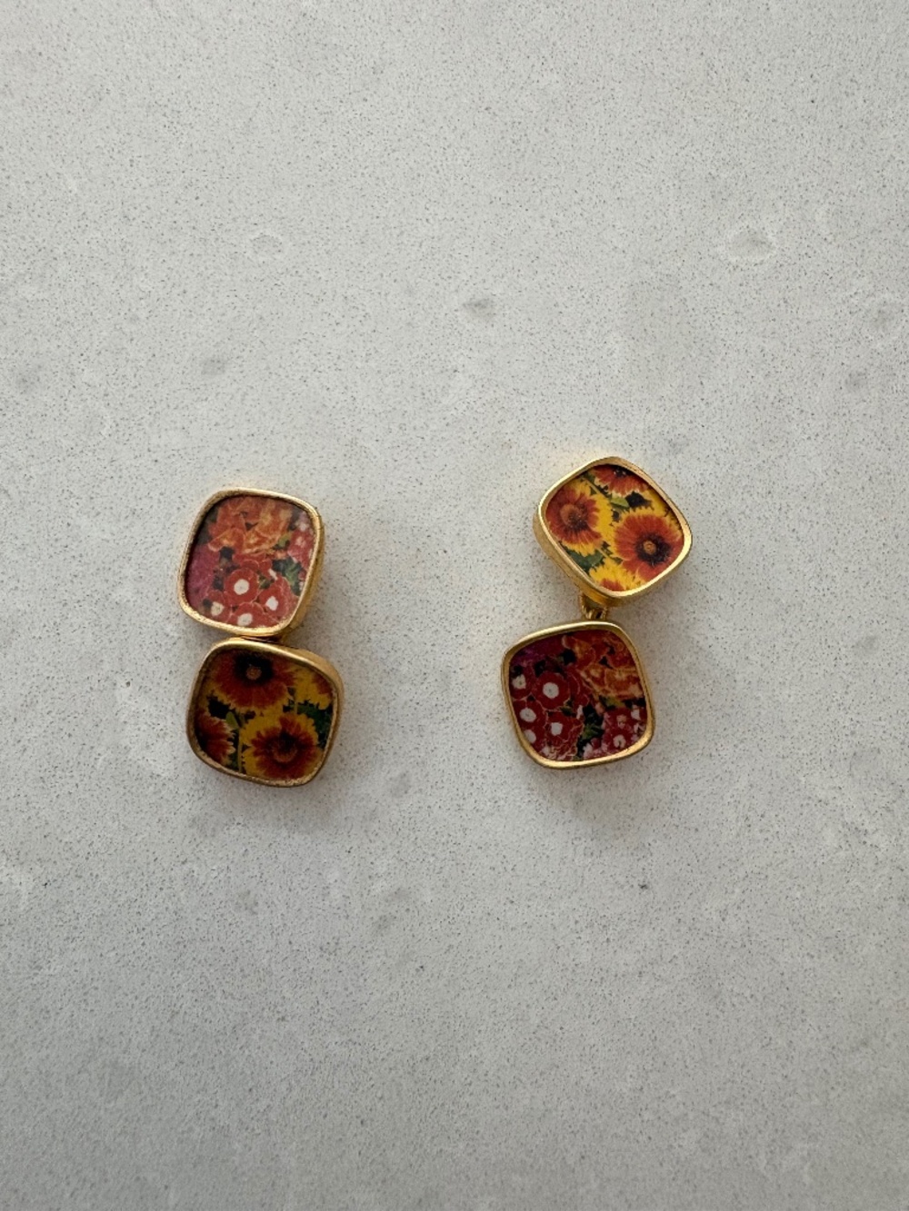 KITSON Y2K - floral cufflinks